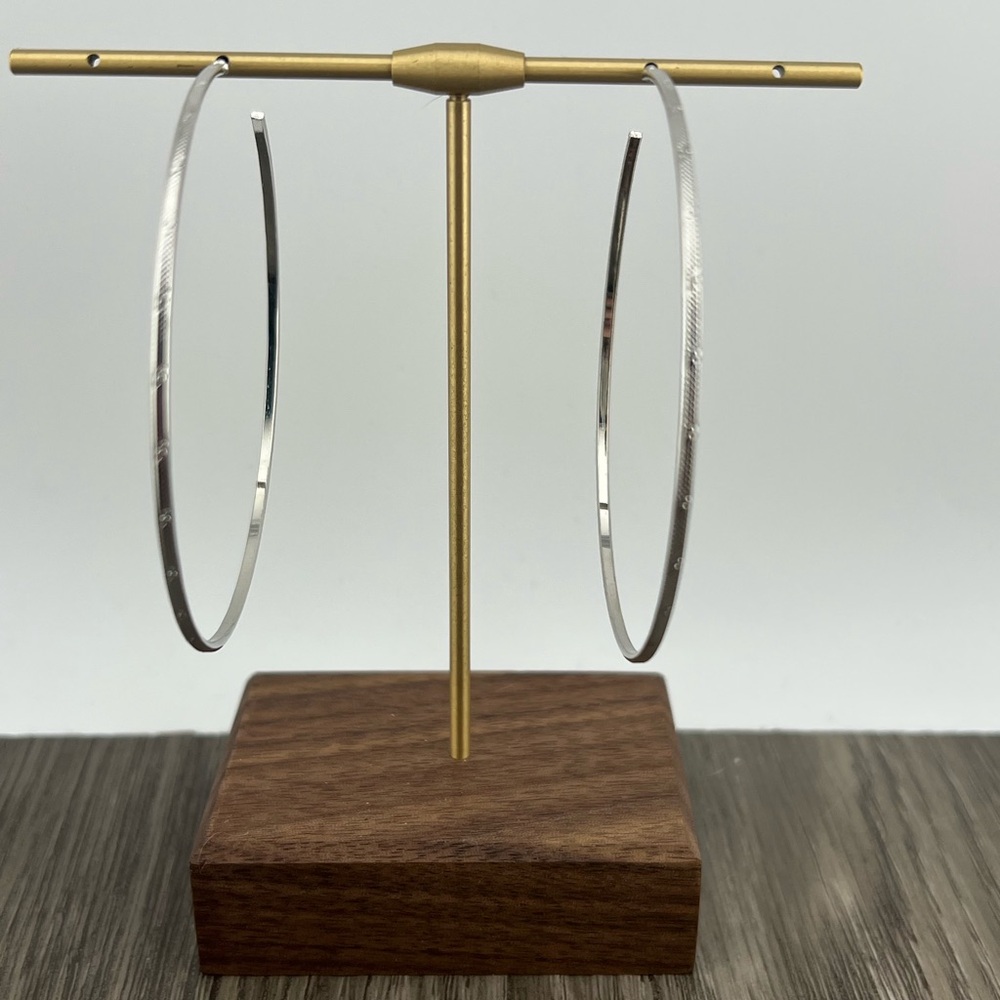 Elegant Silver Hoop Earrings
